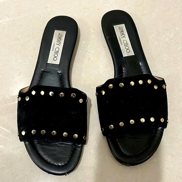 Jimmy Choo Shoes Jimmy Choo Flat Mules Poshmark